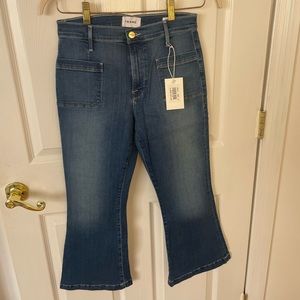 FRAME Le Bardot Crop Flare Jeans - NEW with tags